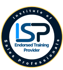 logo saying transform performance is endorsed by the institute of sales professionals